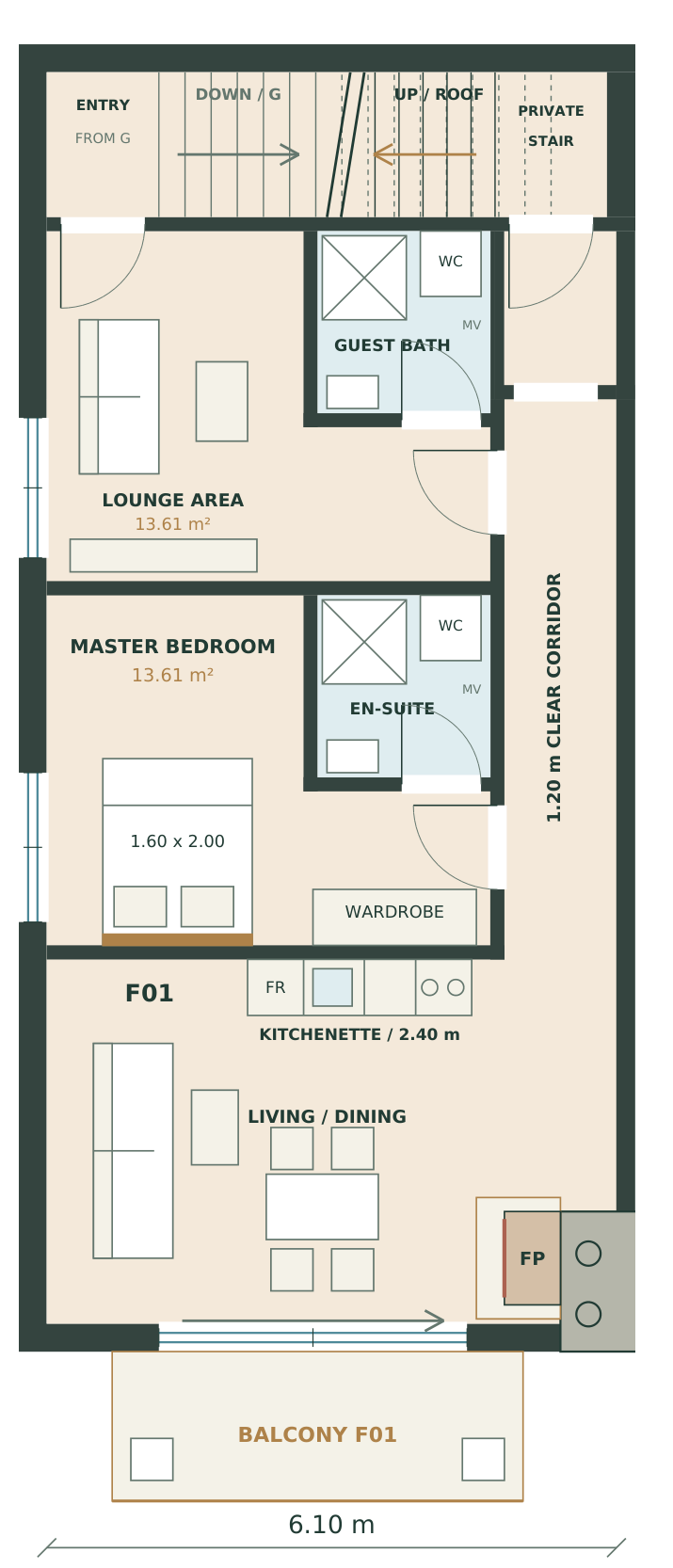 F01 First floor Floor plan