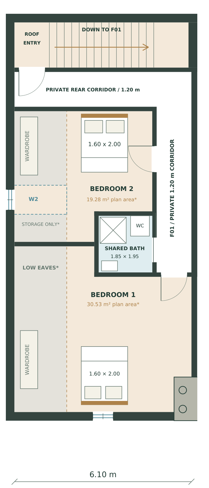 F01 Roof floor Floor plan
