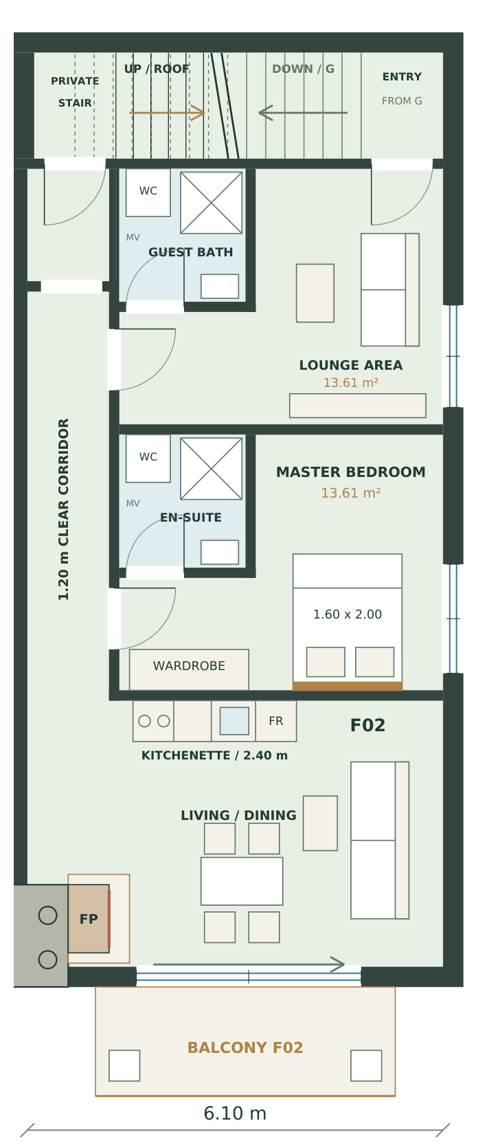 F02 First floor Floor plan