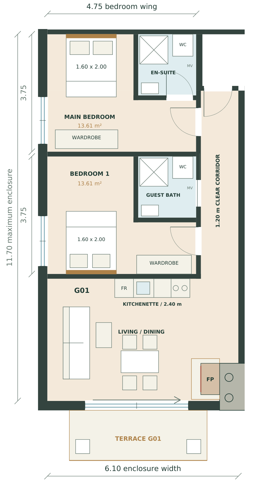 G01 Ground floor Floor plan